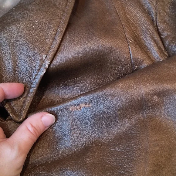 VTG Leather Trench, 16